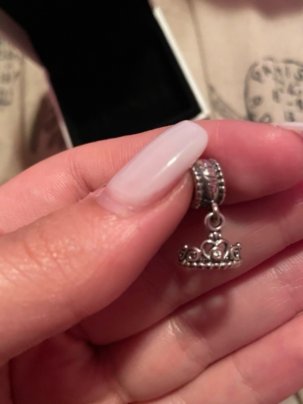 Pandora Silver Crown Dangle Charm - Silver